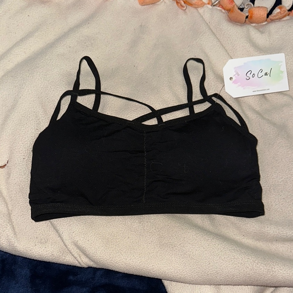 Black Strapy Bralette